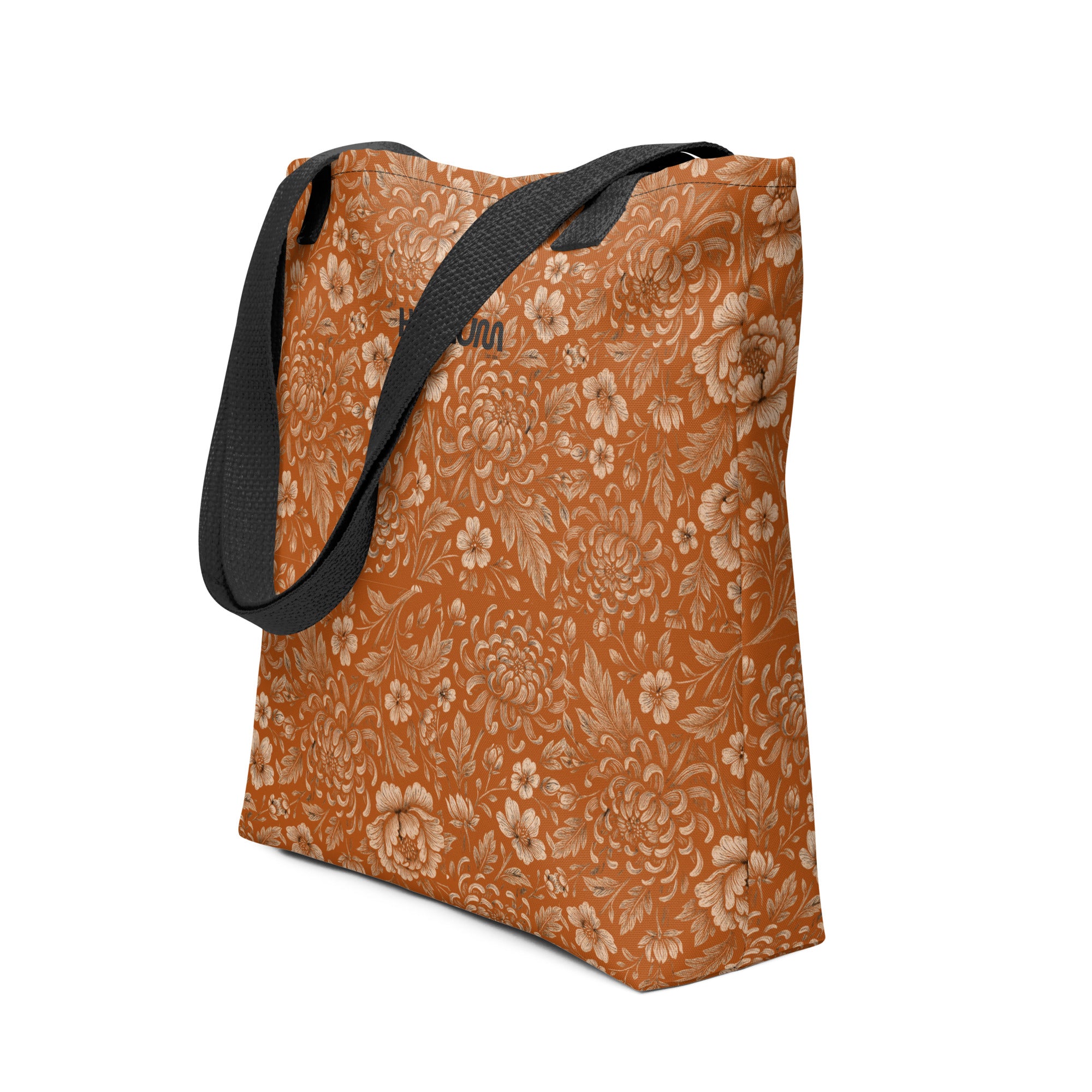 Kaelum Design Tote bag: Orange Floral