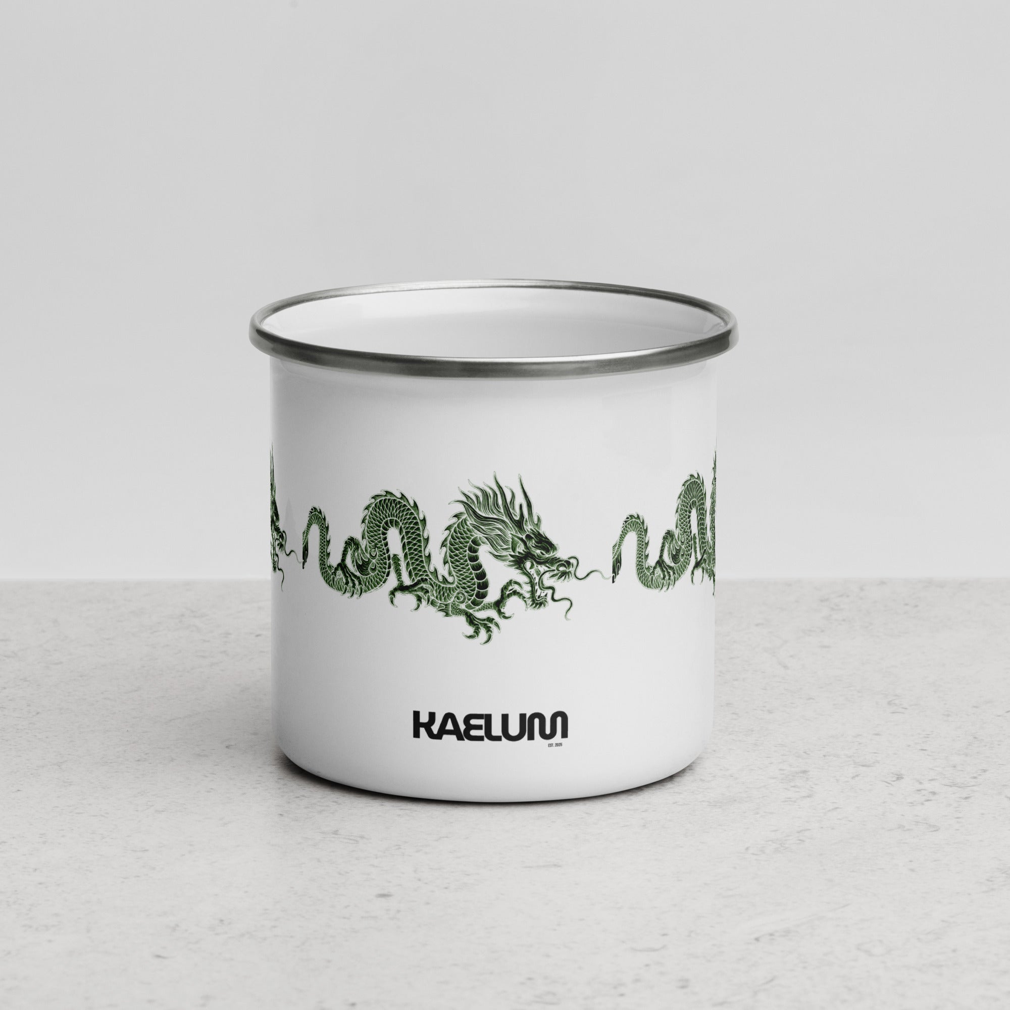 Fwelin Collection Enamel Mug- Green