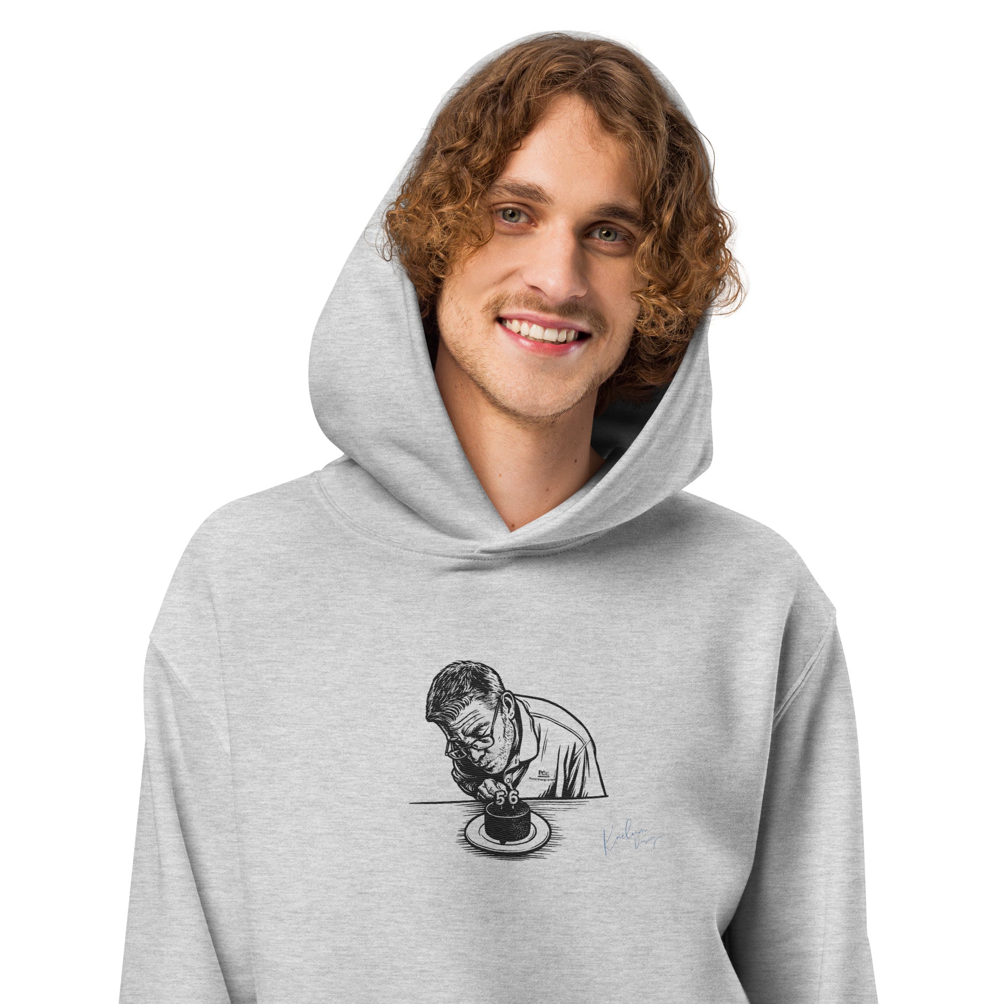 Kaelum Oversized Embroidered Heavyweight Hoodie