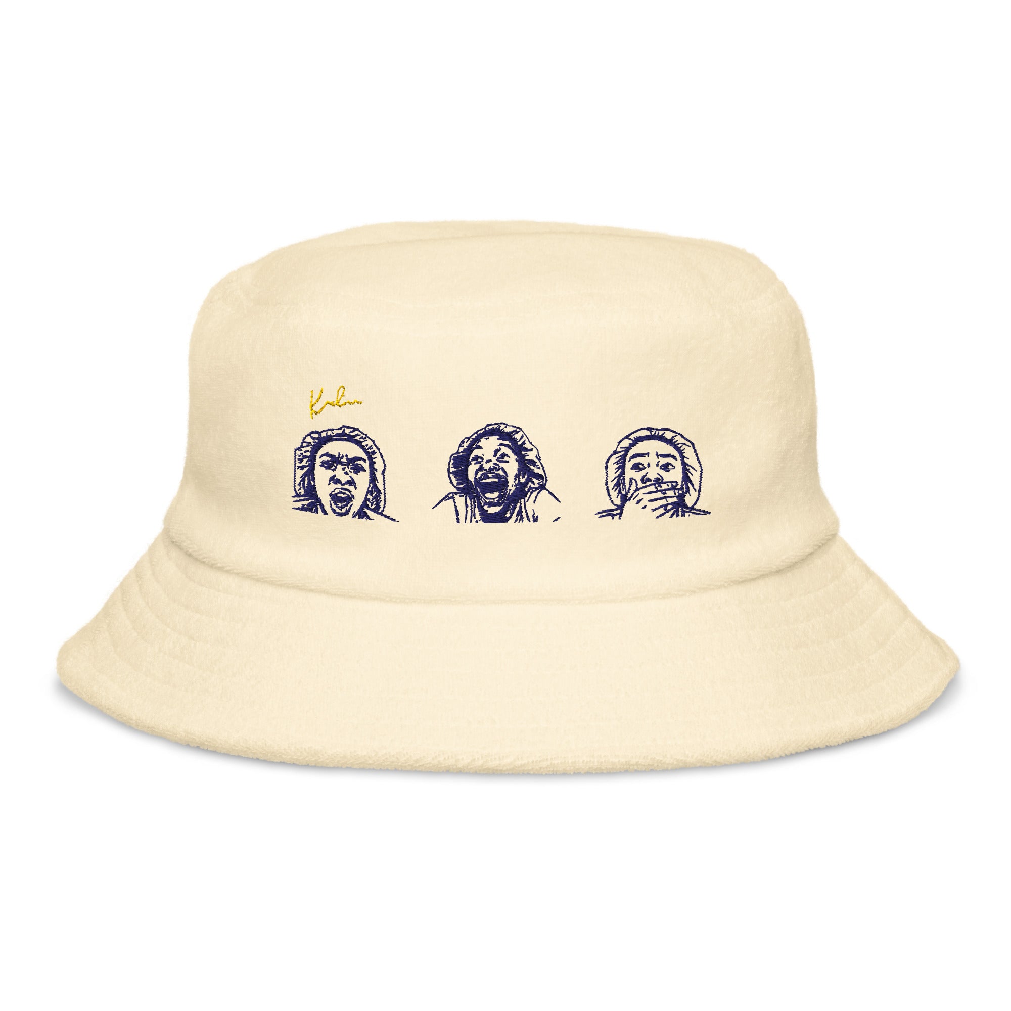 The Essence Embroidered Unstructured Terry Bucket Hat