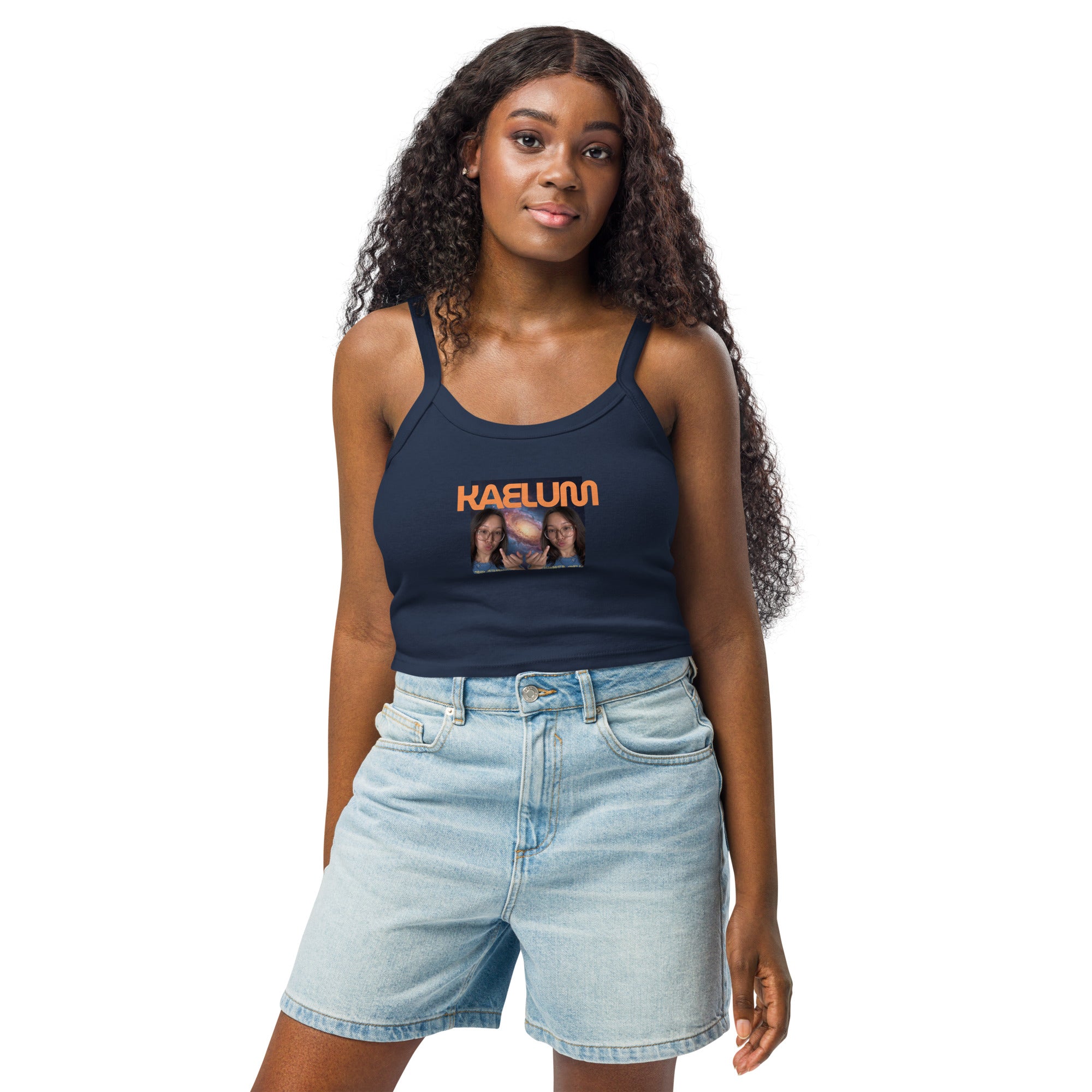 Kaelum Women’s Micro-rib Tank: Galaxy